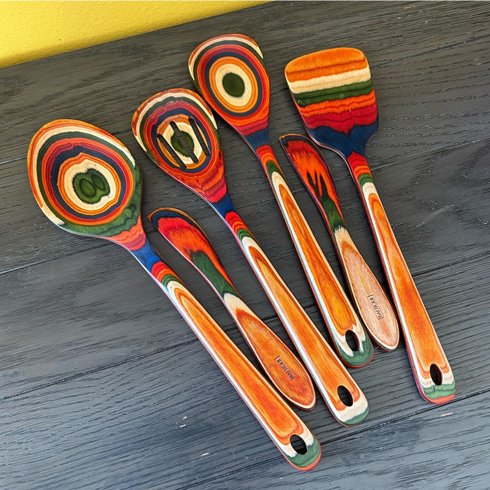 Beautiful Birchwood Kitchen Utensil set